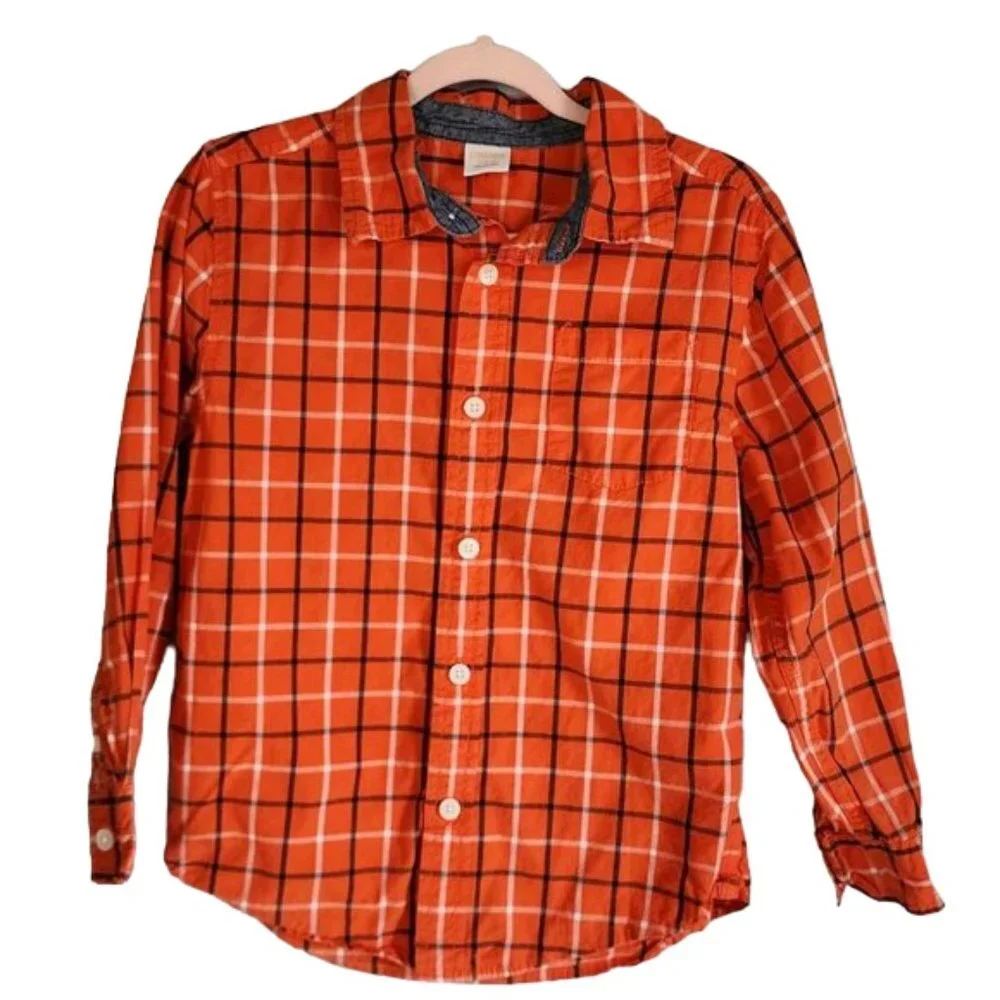 EUC Gymboree Button Down Shirt Boys (S 5-6)